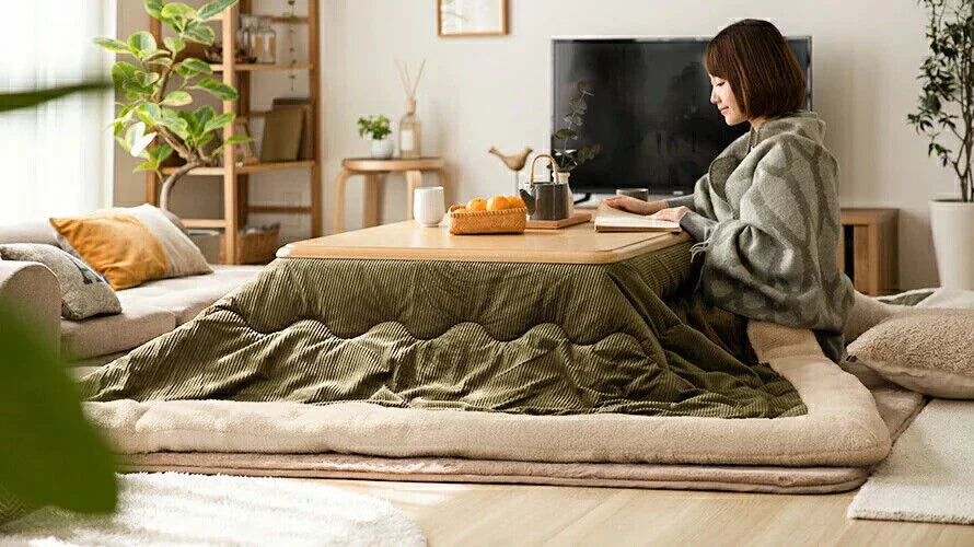 Japanese Green Corduroy Kotatsu