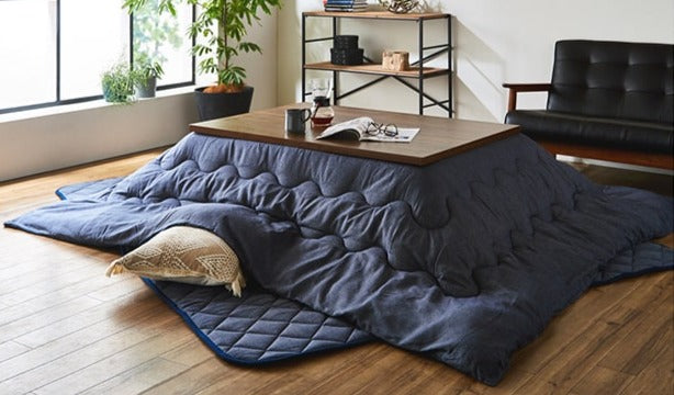 こたつ Kotatsu Kotatsu Futon Japanese Comforter Fluffy Blue Premium Cotton