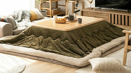 Corduroy Green Kotatsu Set
